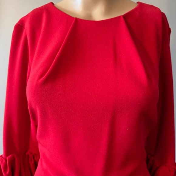 BETSY ADAMS RED DRESS - Picture 3 of 7